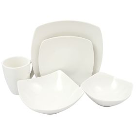 Zen Buffetware 30 Pc. Dinnerware Set White