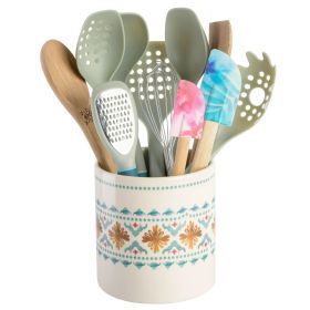 12 Pc. Ceramic Crock & Kitchen Tool Set