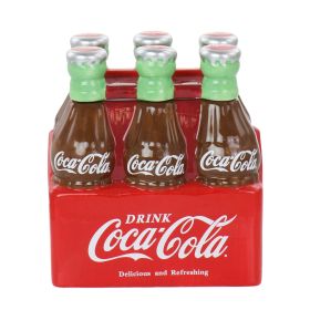 Coca-Cola Six Pack Durastone Snack Jar w/Lid