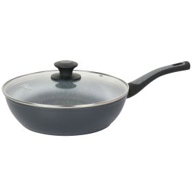 Oster Bastone 3 Quart Aluminum Nonstick Saute Pan in Speckled Gray