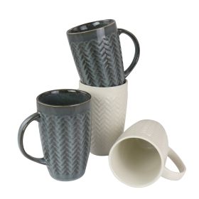 22 Oz. Stoneware Mug set of 4