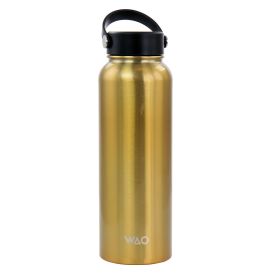 38 Oz. SS Insulated Thermal Bottle w/Lid in Dark Gold