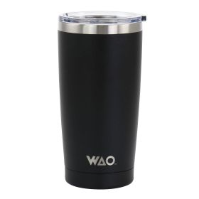 18 Oz. Thermal Tumbler w/Acrylic Lid in Matte Black