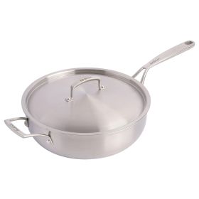 5 Qt. SS Tri-Ply Sauté Pan w/Lid in Silver