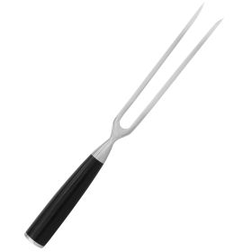 High-Carbon German Steel 6.5 In. Carving Fork in Black