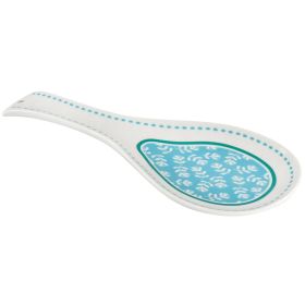 Village Vines Fine Ceramic Spoon Rest in Blue