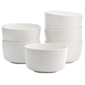 Mio 6 Pc. 5.5 In. Round Stoneware Bowl Set in Sea Salt