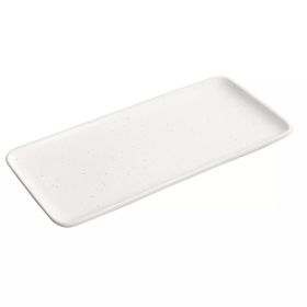 Landon 13 In. Rectangle Stoneware Serving Tray in Sea Salt