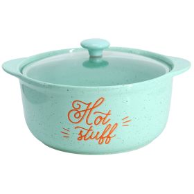 Miranda's Breakfast 3.66 Qt. Stoneware Casserole in Teal