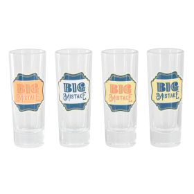 Wanda June Home 4 Pc. 2.2 Oz. Shot Glass Set in Blue