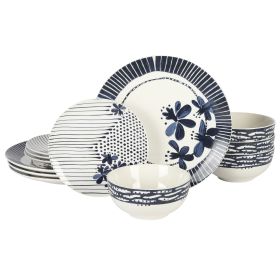 Eliza 12 Pc. Ceramic Dinnerware Set