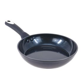 Oster Hawke 8 Inch Ceramic Nonstick Aluminum Frying Pan in Dark Blue