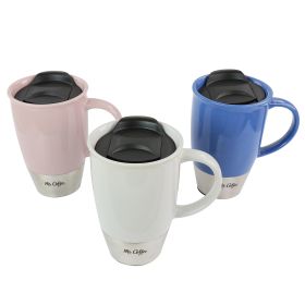 14 Oz. Stoneware Assorted Travel Mug Set of 3