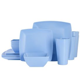 Grayson 16 Pc. Melamine Dinnerware Set in Blue