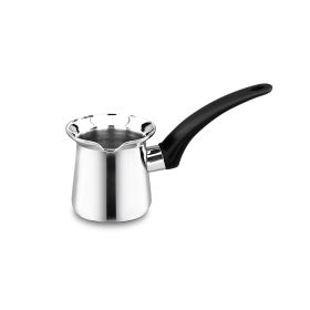 Korkmaz Orbit 8 Ounce Stainless Steel Turkish Coffee Pot in Silver