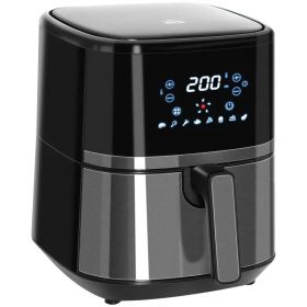 Silver/Black Multi-Function 4-in-1 Oven Air Fryer 4.7 QT