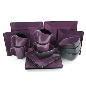 Mulberry Loft 16 Pc. Premium Stoneware Dinnerware Set for 4