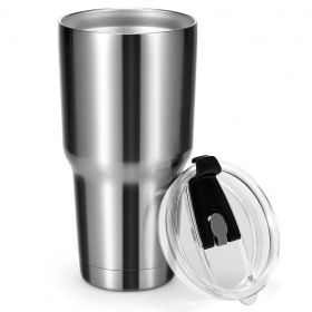 30 Oz. SS Tumbler Cup Double Wall Vacuum Insulated Mug w/Lid