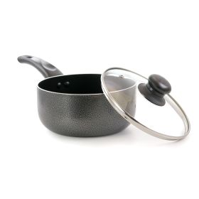 2-Quart Aluminum Saucepan w/Glass Lid