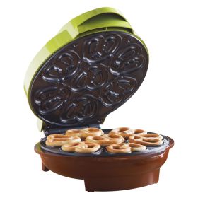 Nonstick Mini Pretzel Maker Machine in Green