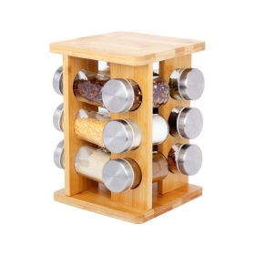 Revolving Countertop Spice Rack w/12 Jars