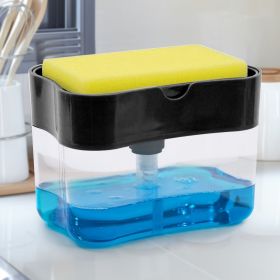 1pc Dish Soap Dispenser & Sponge Holder For Kitchen Sink 4.5" x 2 5" x 0.7"