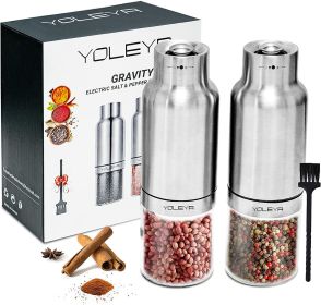 Gravity Electric Salt and Pepper Grinder Set