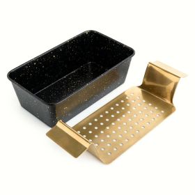 Nonstick Loaf Pan w/Handled SS Trivet for Serving