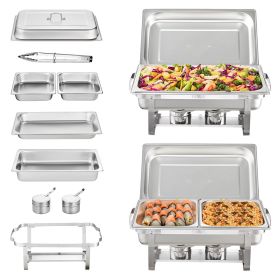 2-Pack Rectangle Chafing Dish Set