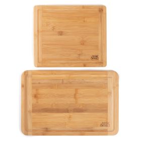 Knife Friendly Bamboo Cutting Board 2 Pack