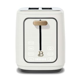 2-Slice Toaster w/Touch-Activated Display White Icing