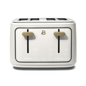 4-Slice Toaster w/Touch-Activated Display White Icing