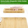 Bamboo Charcuterie Platter Serving Tray w/Cutlery Set