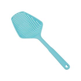 1pc Silicone Strainer Spoon (Color: Blue)