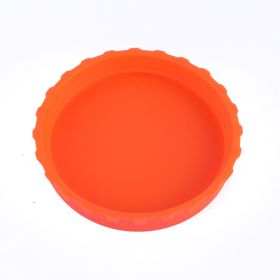 1pc Silicone Can Lid (Color: Orange)