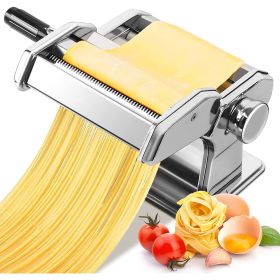 Pasta Maker Roller Machine (Color: Silver)