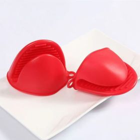 2pcs Silicone Kitchen Anti-Inflammatory Gloves (Color: Red 2 Pack)