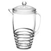 2.5 Qt Swirl Unbreakable Plastic Pitcher w/Lid