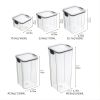 Clear Plastic Canisters w/Lids