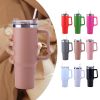 30oz. SS Insulated Thermal Mug w/Handle & Straw